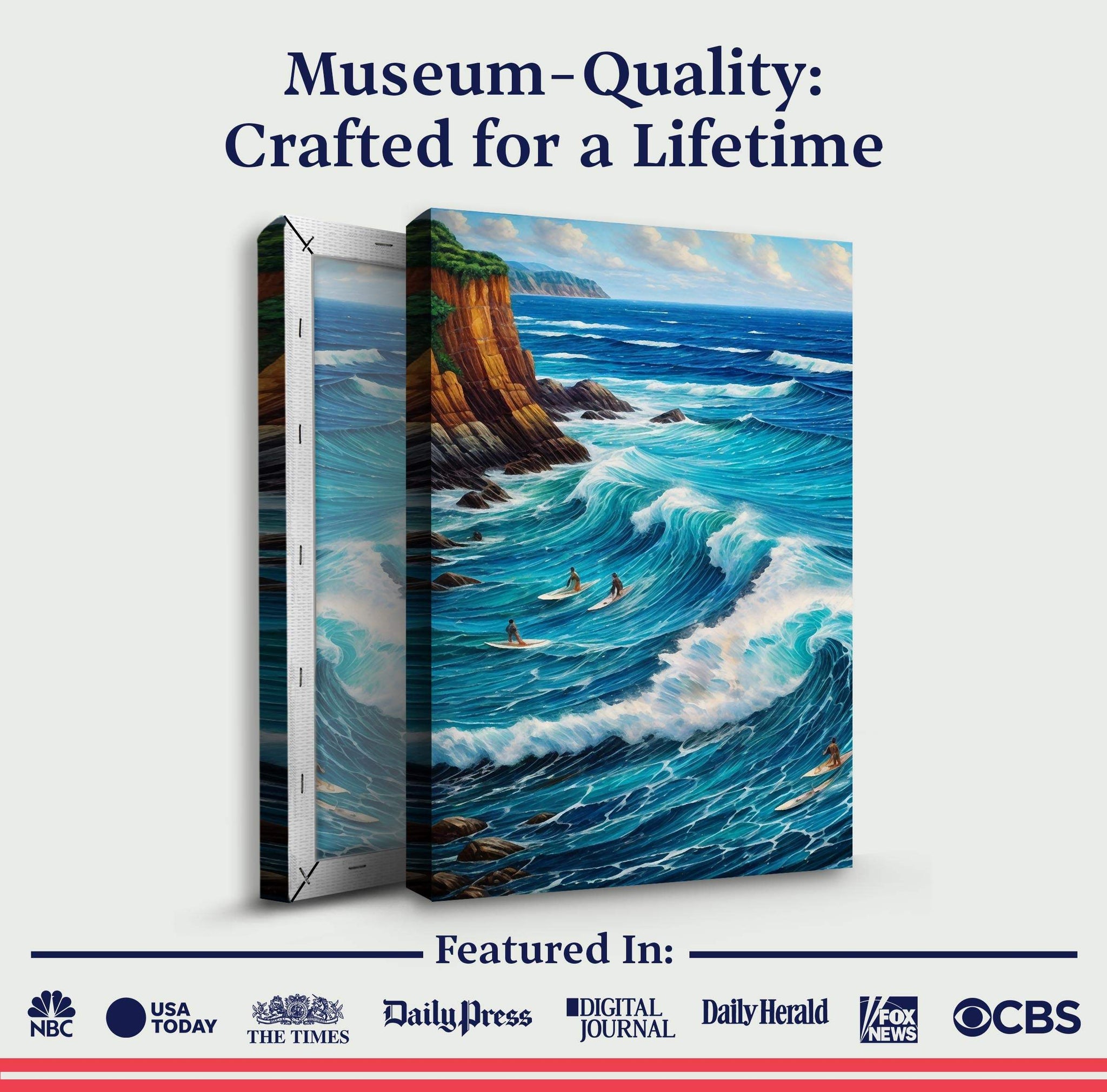 Beach Days Wall Art XX - Tailored Canvases - Flyclothing LLC