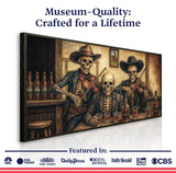 Cowboy Skeletons Western Bar Wall Art - Tailored Canvases - Flyclothing LLC