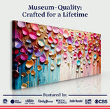 Vibrant Petals Wall Art - Tailored Canvases - Flyclothing LLC