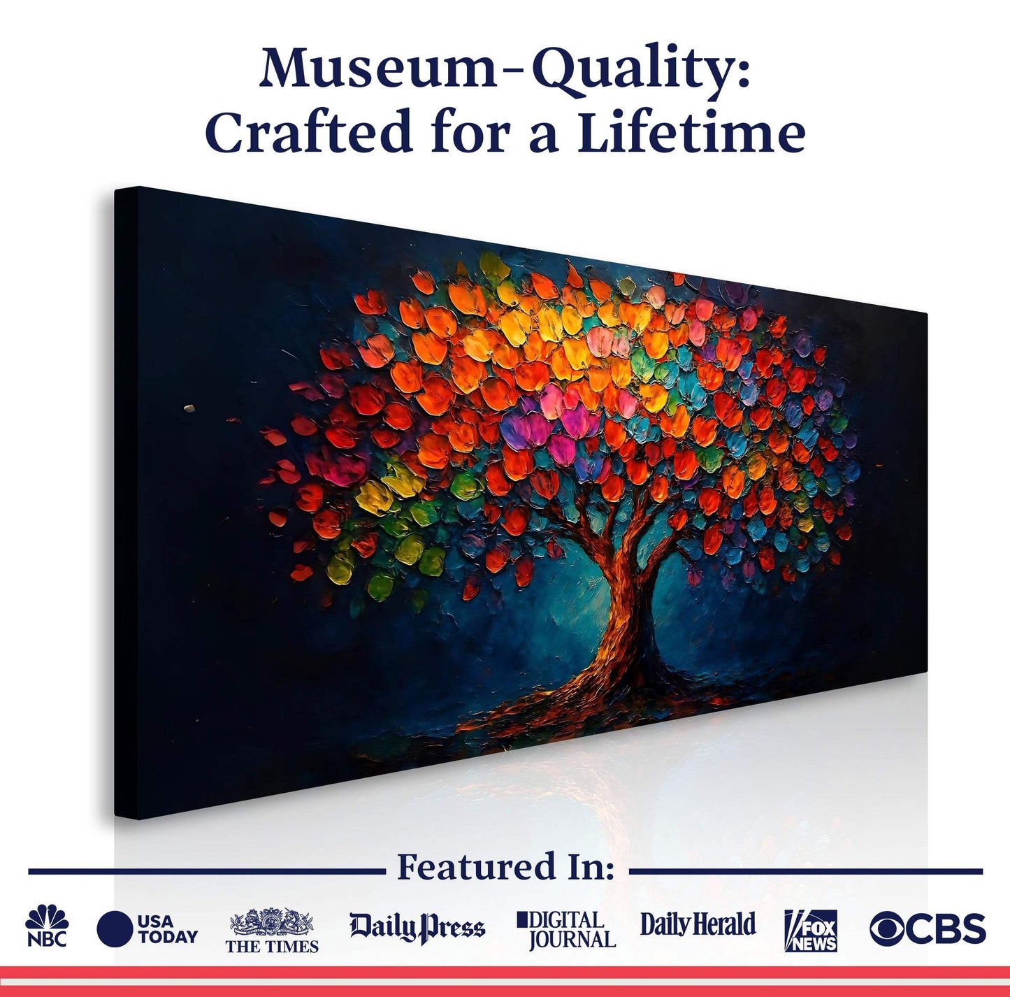 Rainbow Bloom Wall Art - Tailored Canvases - Flyclothing LLC
