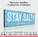 Stay Salty Coastal Sign IV - Tailored Canvases - Flyclothing LLC