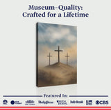 Three Crosses on Calvary Faith Wall Art II - Tailored Canvases - Flyclothing LLC