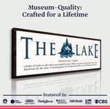 The Definition of Lake Sign II - Tailored Canvases - Flyclothing LLC