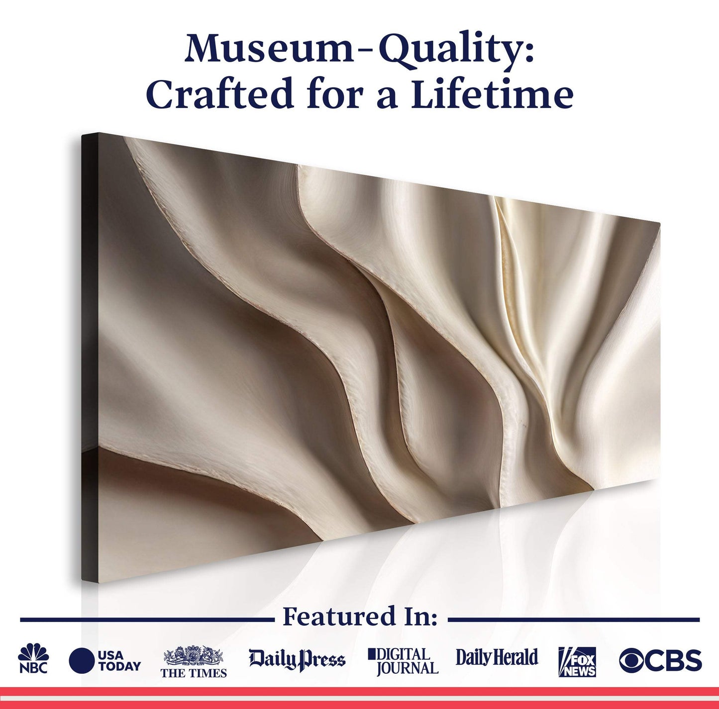 Beige Minimalist Wall Art V - Tailored Canvases - Flyclothing LLC