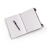 Dark Brown 7 Stones Leather Diary