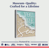 You Me and the Sea Coastal Sign VI - Tailored Canvases - Flyclothing LLC
