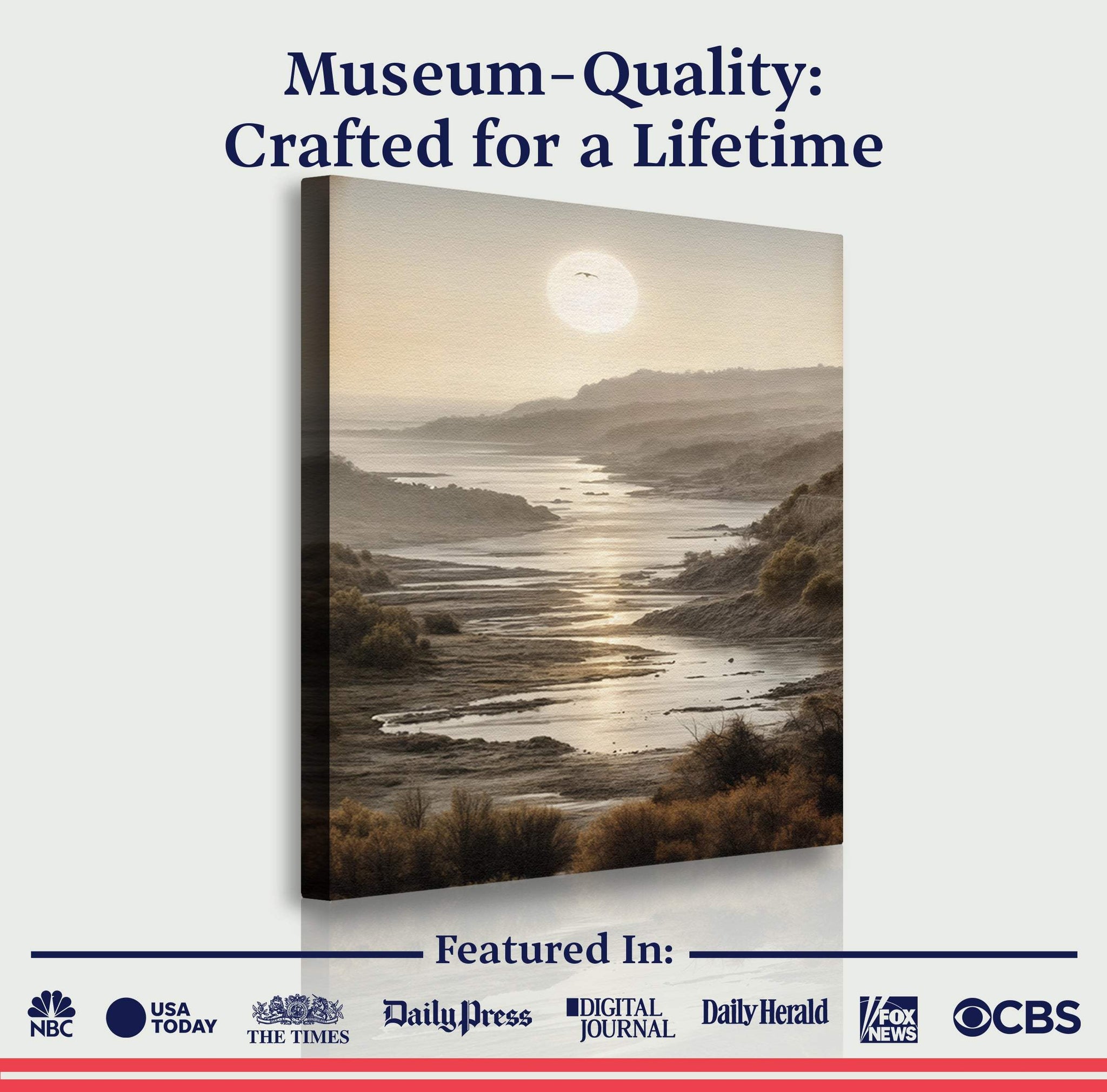 Misty Shores Coastal Impasto Wall Art - Tailored Canvases - Flyclothing LLC