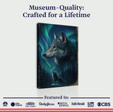 Wolf Double Exposure Wall Art IV - Tailored Canvases - Flyclothing LLC