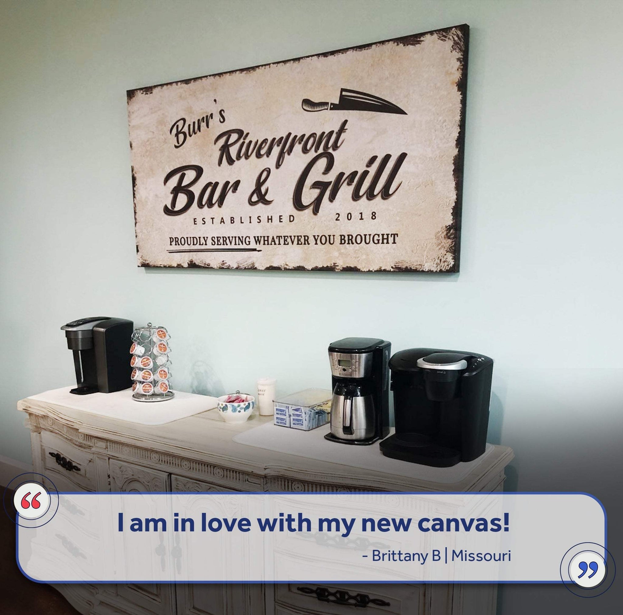 Backyard Bar & Grill Sign XVI - Tailored Canvases - Flyclothing LLC