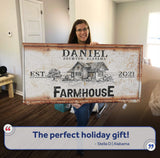 Rustic Farmhouse Personalized Sign III - Tailored Canvases - Flyclothing LLC