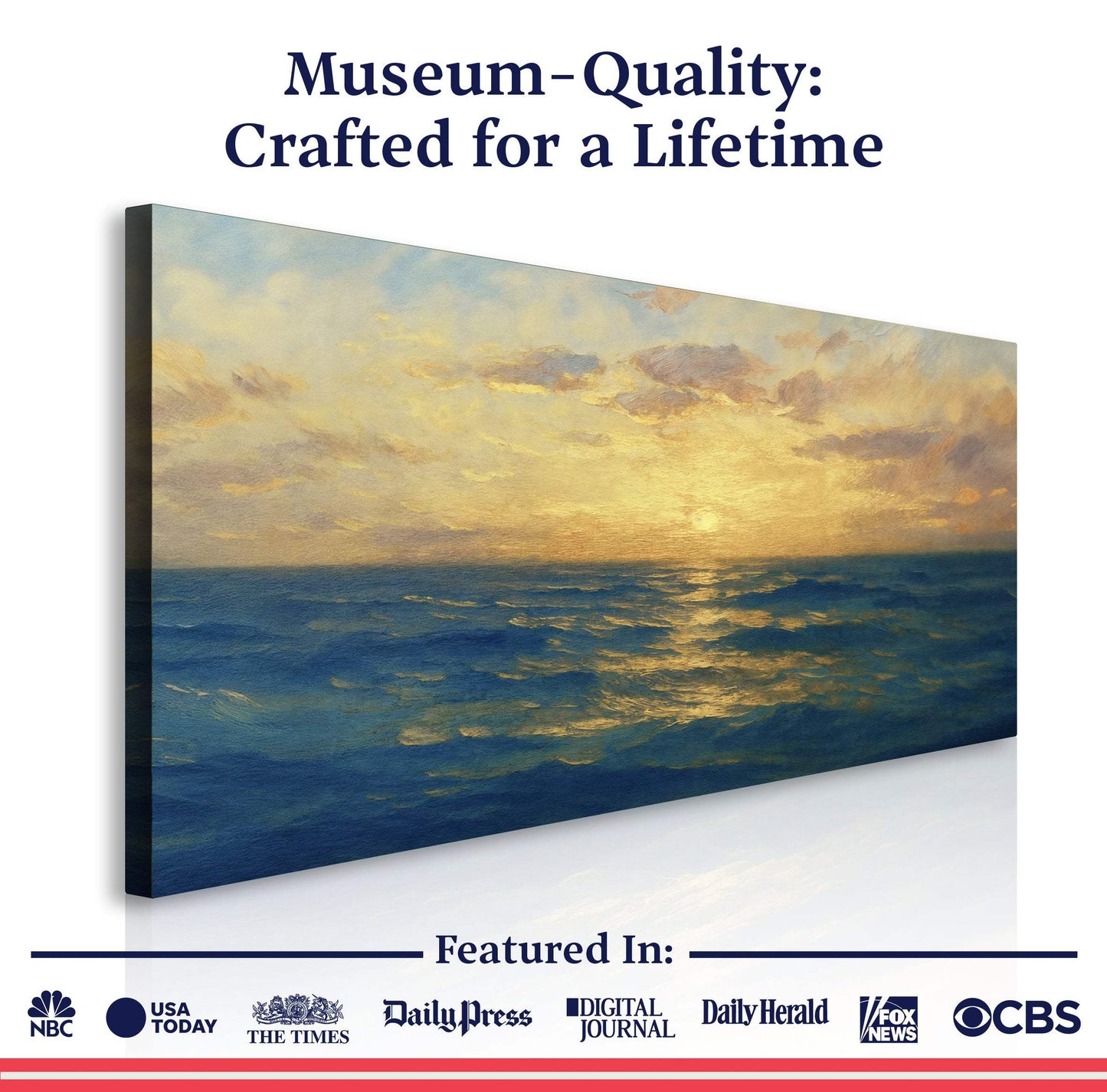 Waterscape Abstract Wall Art VII - Tailored Canvases - Flyclothing LLC