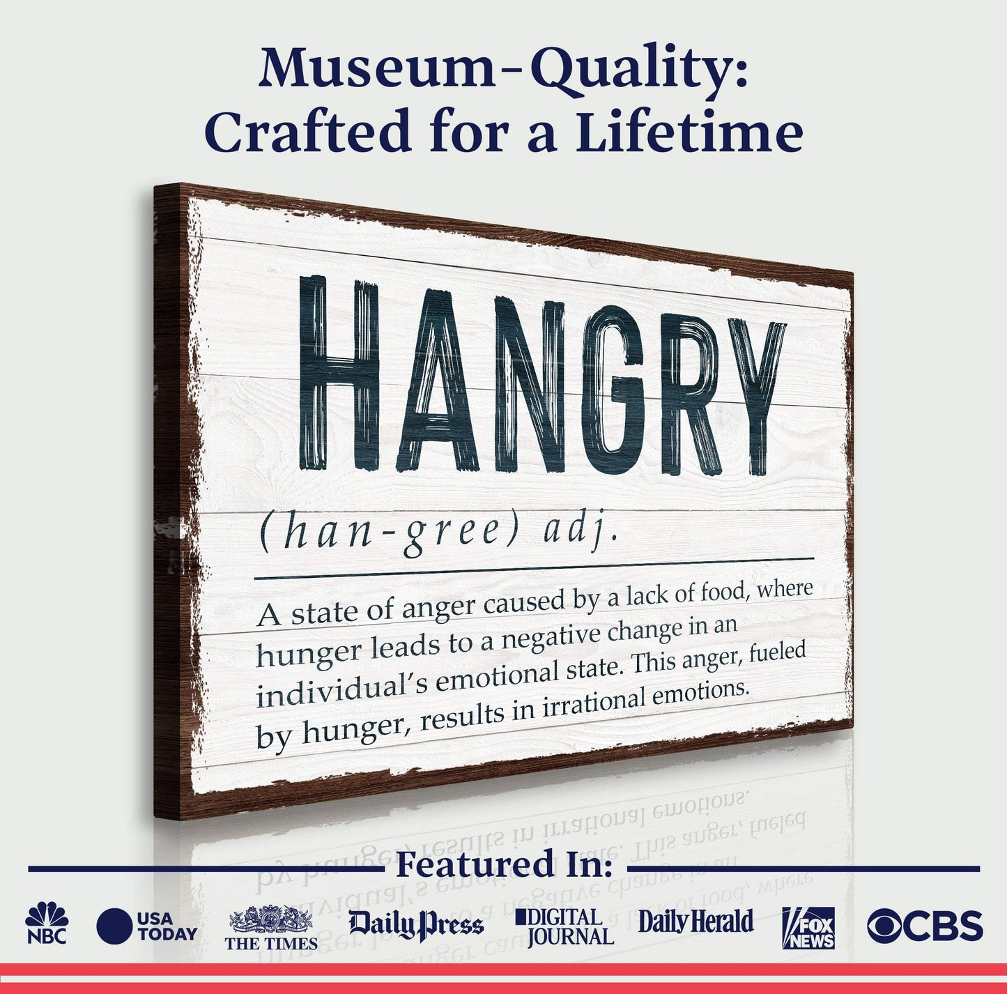 Hangry Kitchen Sign II - Tailored Canvases - Flyclothing LLC