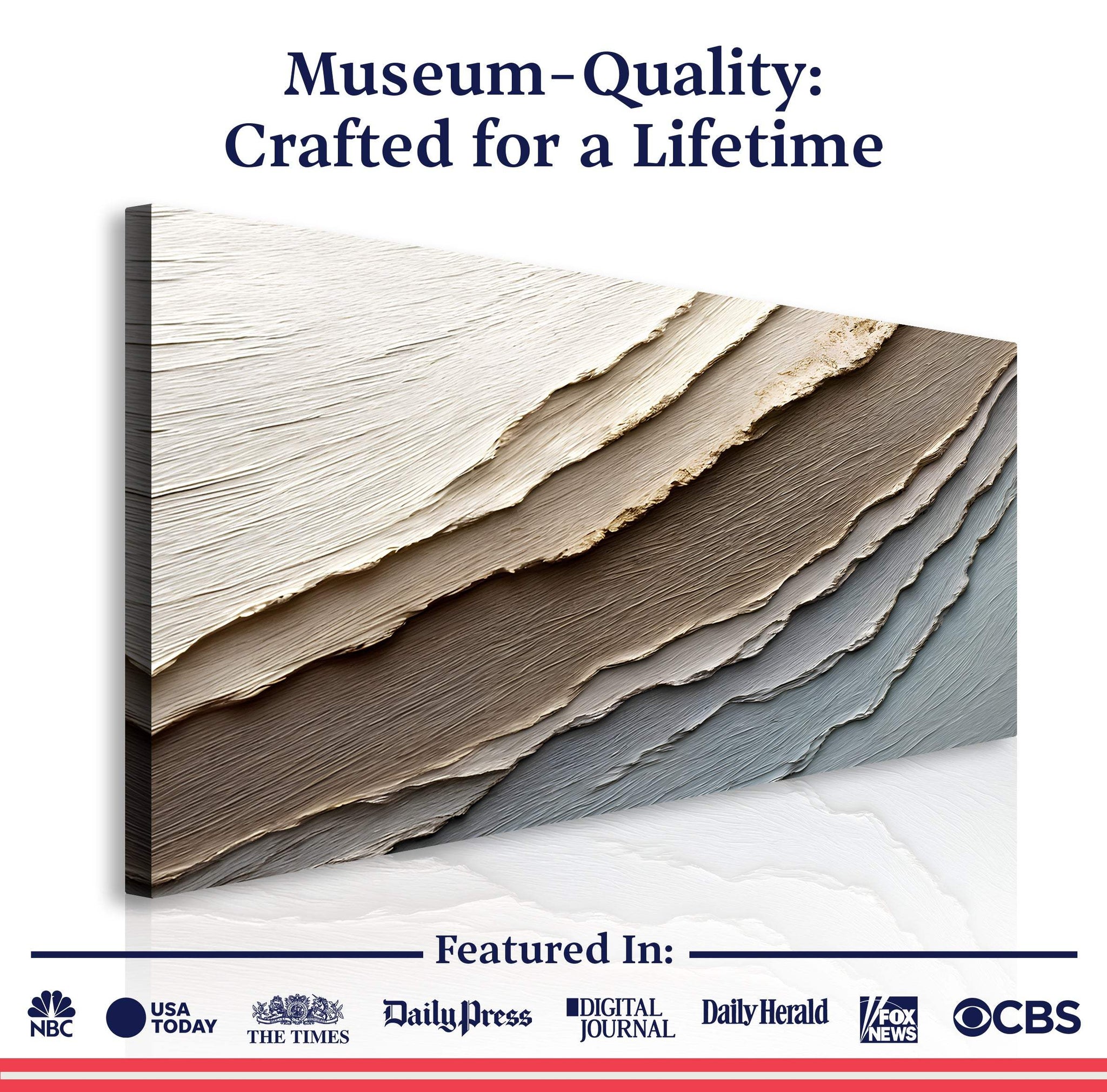 Abstract Earth Tones Wall Art - Tailored Canvases - Flyclothing LLC