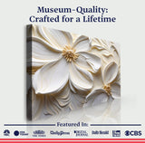 3D Minimalist Flower Wall Art II - Tailored Canvases - Flyclothing LLC