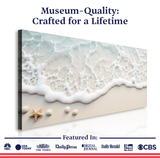 Serene Ocean Wave Coastal Wall Art X - Tailored Canvases - Flyclothing LLC