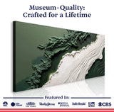 Green Rivers Abstract Wall Art VI - Tailored Canvases - Flyclothing LLC