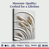 3D Minimalist Wheat Wall Art - Tailored Canvases - Flyclothing LLC