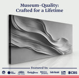 Stormy Gray Minimalist Wall Art - Tailored Canvases - Flyclothing LLC
