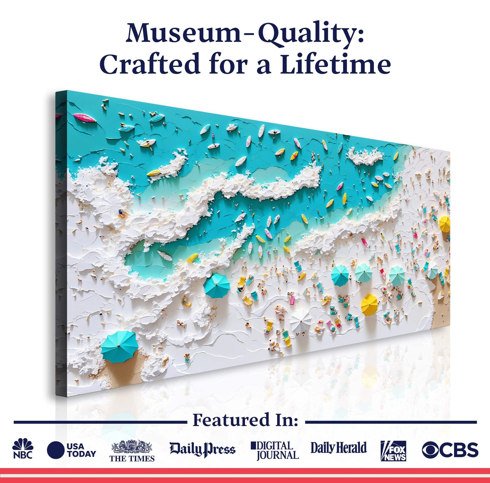 Beach Days Wall Art XI - Tailored Canvases - Flyclothing LLC
