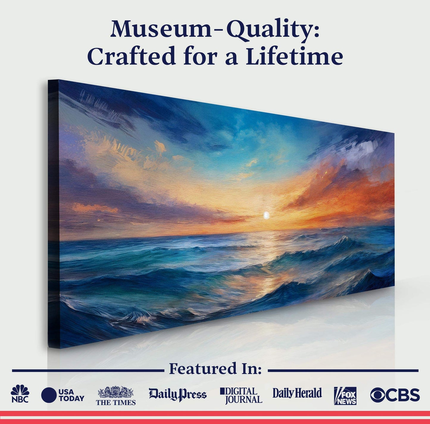 Waterscape Abstract Wall Art XIII - Tailored Canvases - Flyclothing LLC