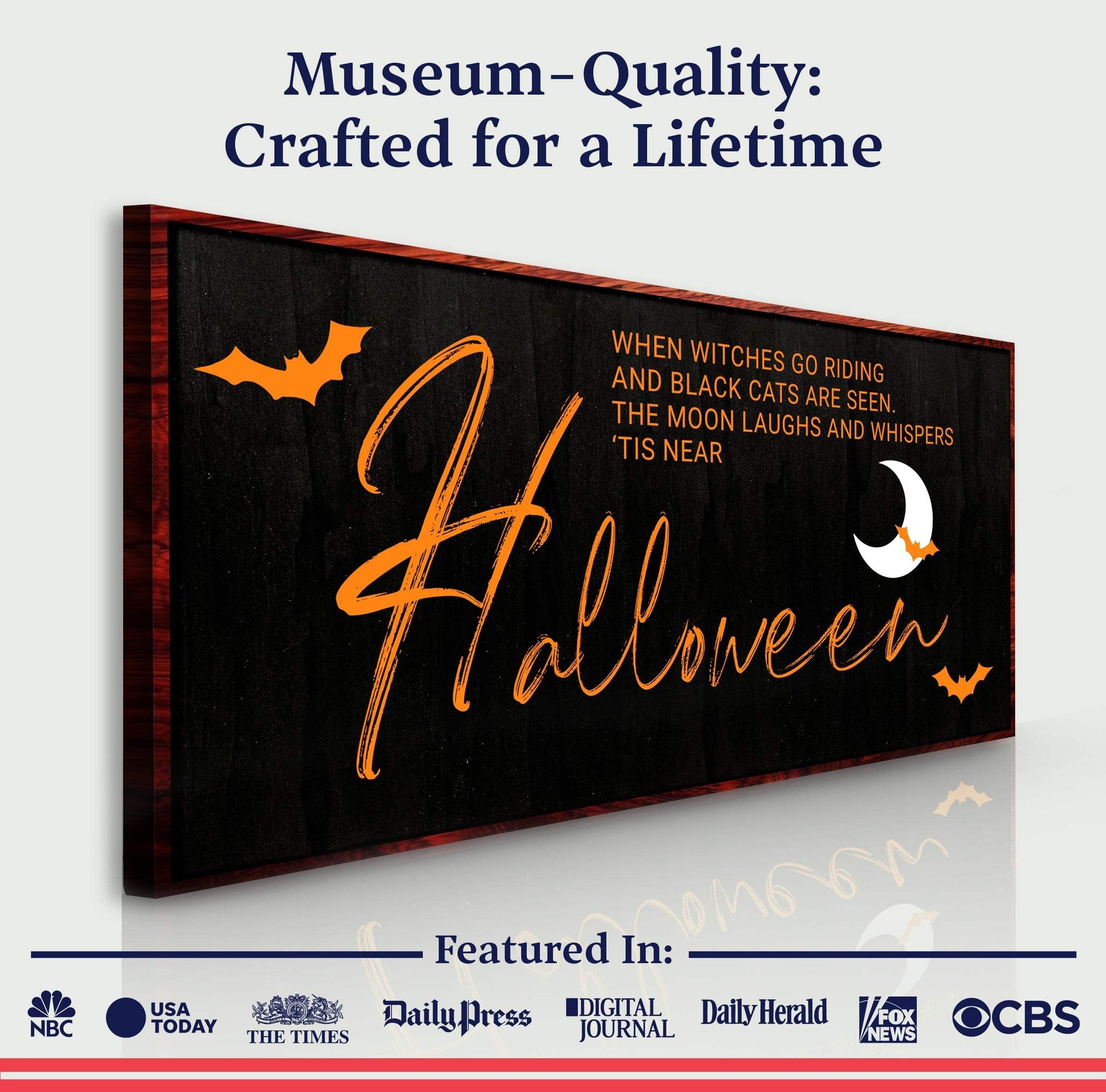 When Witches Halloween Wall Sign - Tailored Canvases - Flyclothing LLC