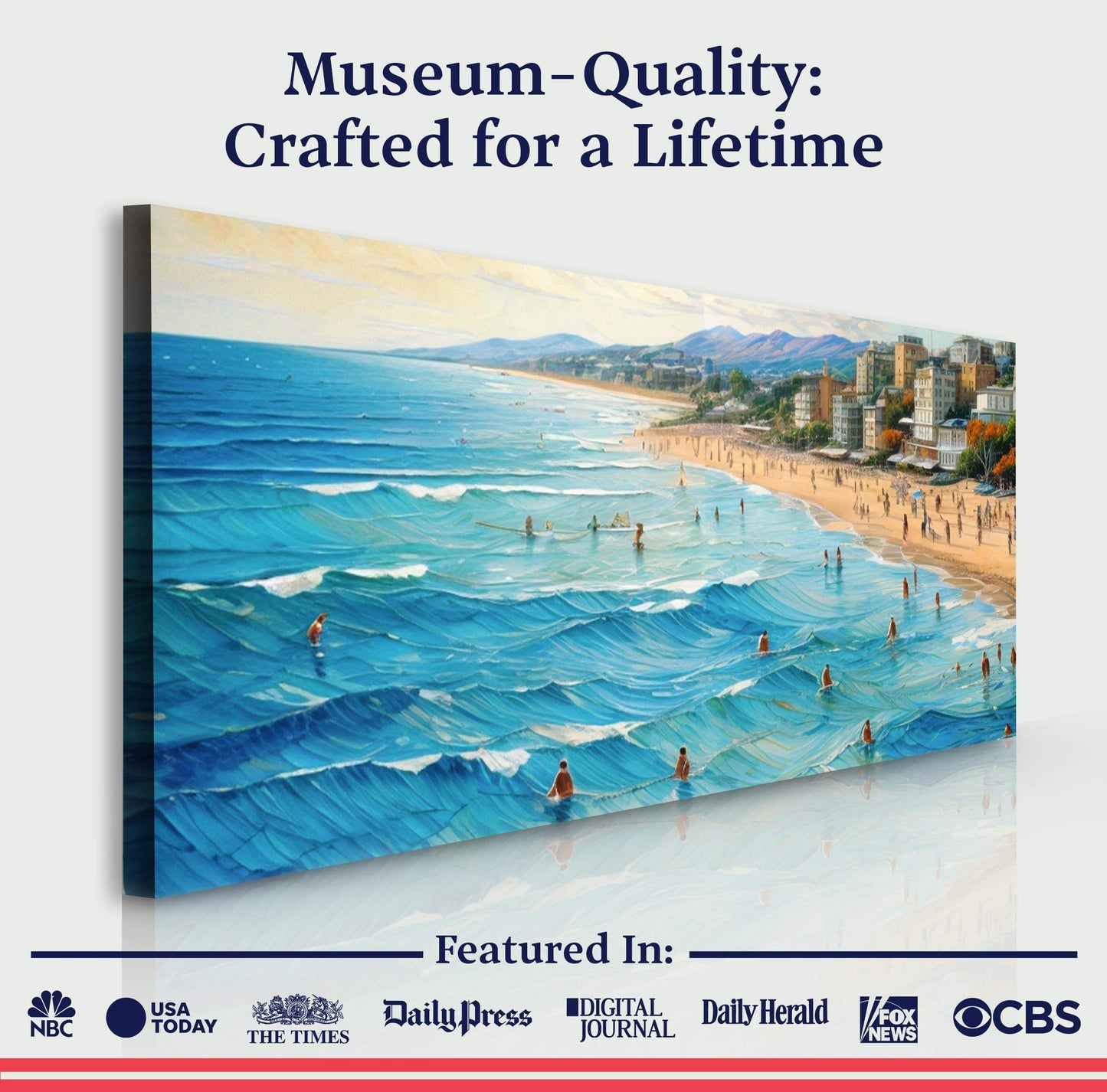 Beach Days Wall Art XIV - Tailored Canvases - Flyclothing LLC