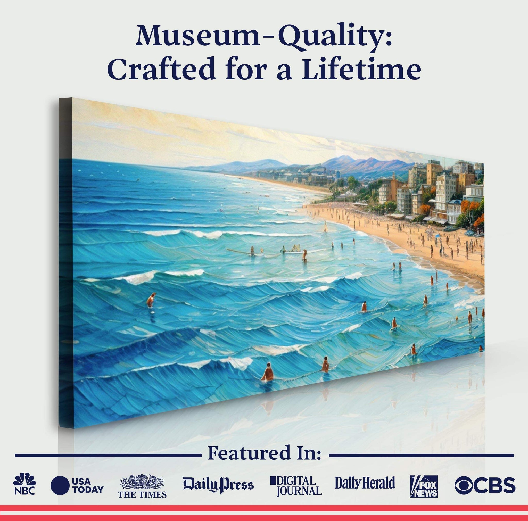 Beach Days Wall Art XIV - Tailored Canvases - Flyclothing LLC