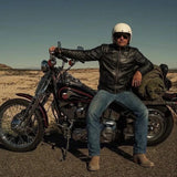 Vortex - Men's Ultra Leather Motorcycle Jacket - Unik Just for Bikers - Flyclothing LLC
