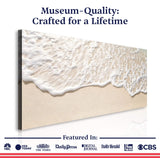 Sandy Waves Wall Art II - Tailored Canvases - Flyclothing LLC
