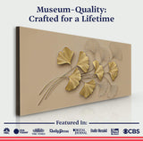 Golden Botanical Wall Art - Tailored Canvases - Flyclothing LLC