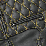 Tactical Emerald Men’s Motorcycle Leather Vest - First Manufacturing Company - Flyclothing LLC