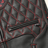 Tactical Emerald Men’s Motorcycle Leather Vest - First Manufacturing Company - Flyclothing LLC