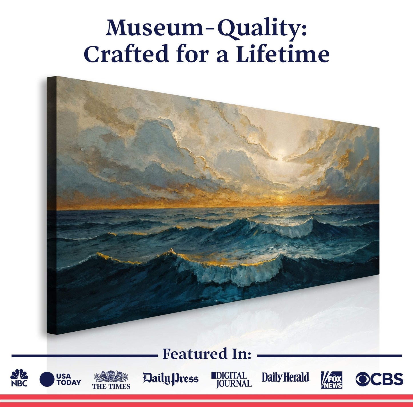 Waterscape Abstract Wall Art XI - Tailored Canvases - Flyclothing LLC