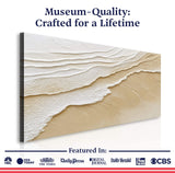 Neutral Ocean Waves Wall Art - Tailored Canvases - Flyclothing LLC
