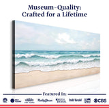 Serene Ocean Wave Coastal Wall Art - Tailored Canvases - Flyclothing LLC