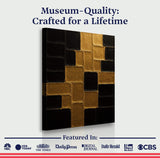Contemporary Black and Gold Wall Art II - Tailored Canvases - Flyclothing LLC
