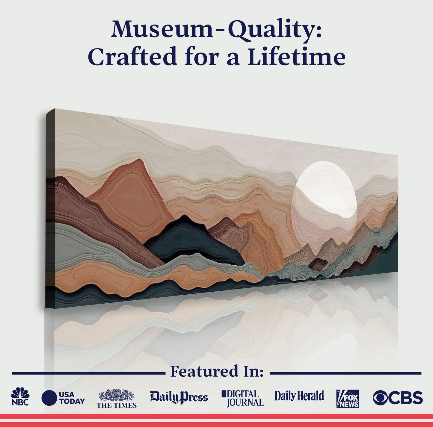 Abstract Mountains Landscape Wall Art - Tailored Canvases - Flyclothing LLC