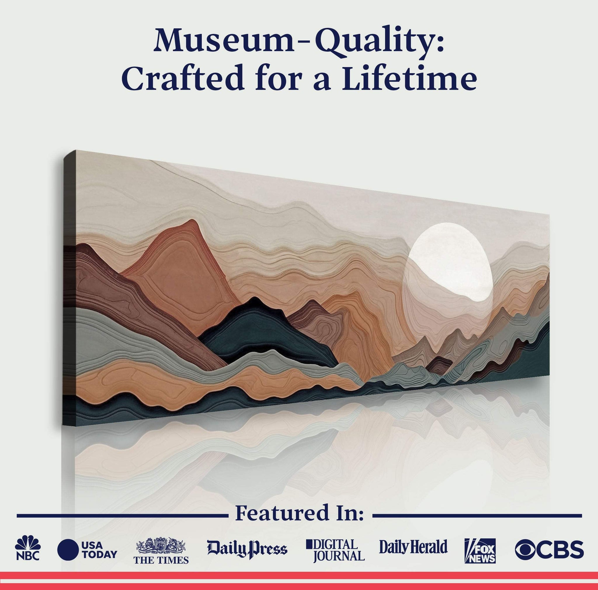 Abstract Mountains Landscape Wall Art - Tailored Canvases - Flyclothing LLC
