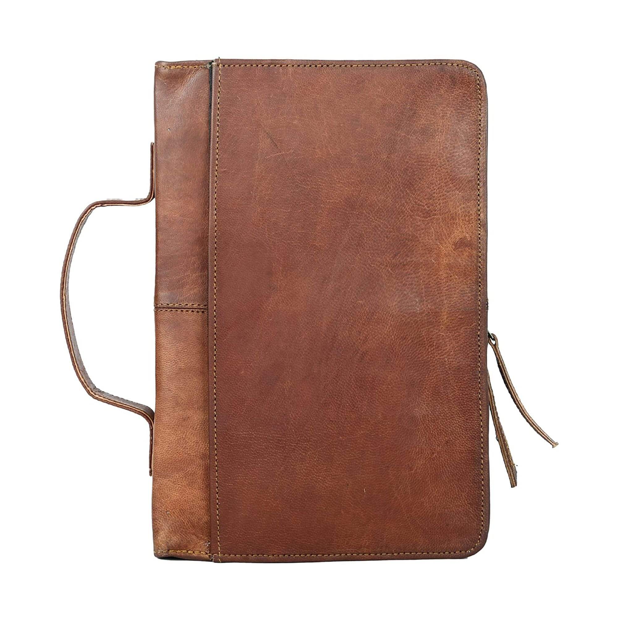 Leather Book Cover - Classy Leather Bags - Flyclothing LLC