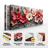 Colorful Floral Realistic Wall Art II - Tailored Canvases - Flyclothing LLC