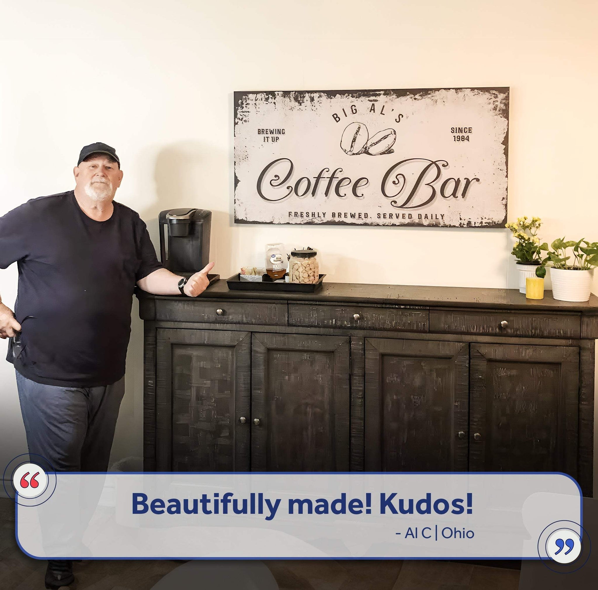 Coffee Bar Sign IV - Tailored Canvases - Flyclothing LLC