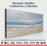 Serene Ocean Wave Coastal Wall Art VII - Tailored Canvases - Flyclothing LLC