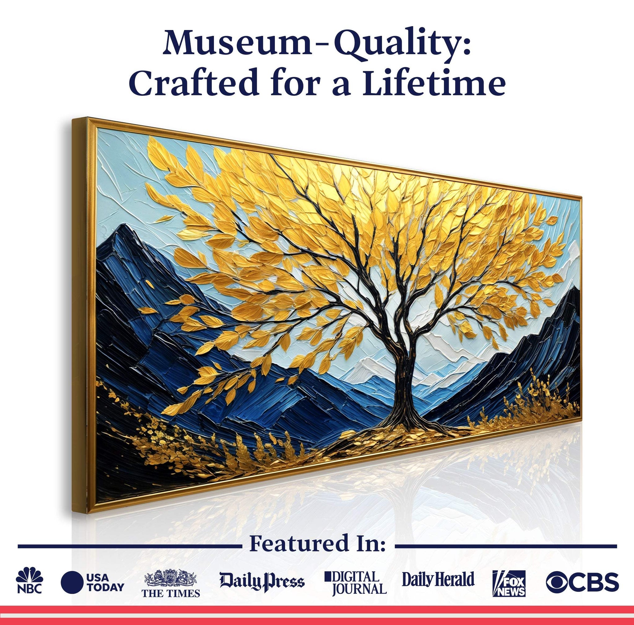 Golden Sanctuary Wall Art - Tailored Canvases - Flyclothing LLC