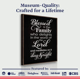 Blessed Is The Family Faith Sign II - Tailored Canvases - Flyclothing LLC