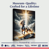 3D Horse Faith Wall Art II - Tailored Canvases - Flyclothing LLC
