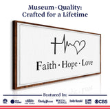 Faith, Hope, Love Faith Wall Art - Tailored Canvases - Flyclothing LLC