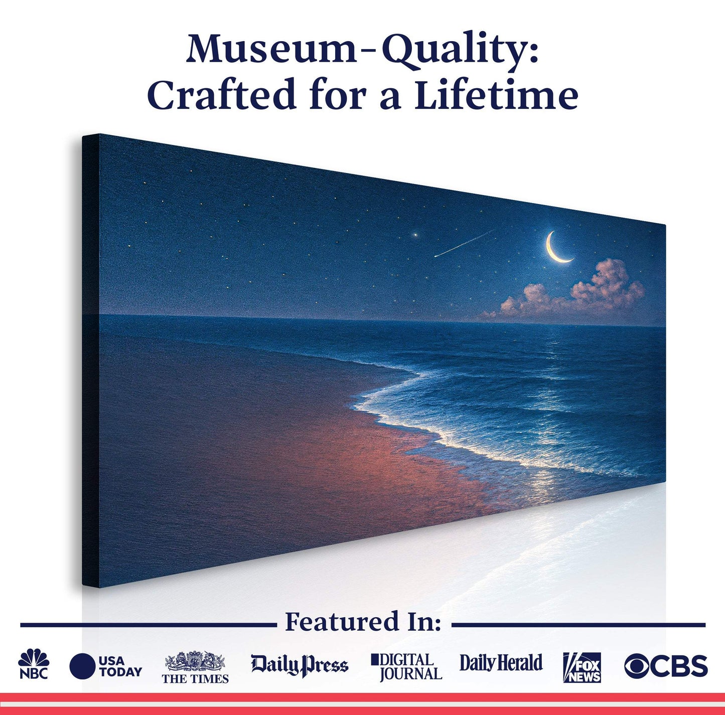 Beach Shoreline Coastal Wall Art V - Tailored Canvases - Flyclothing LLC
