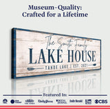 Personalized Lake House Sign V - Tailored Canvases - Flyclothing LLC