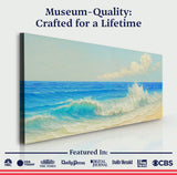 Serene Ocean Wave Coastal Wall Art XIII - Tailored Canvases - Flyclothing LLC
