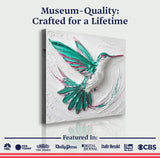 3D Hummingbird Wall Art - Tailored Canvases - Flyclothing LLC